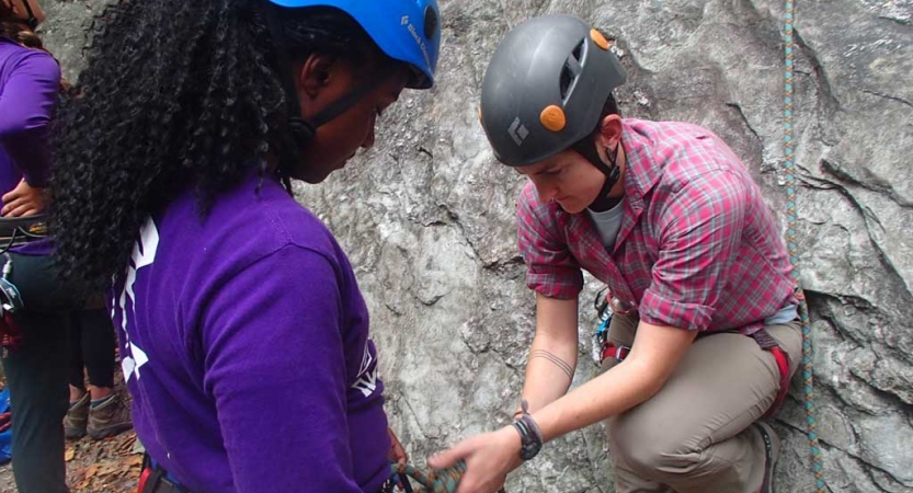 lgbtq teens rock climb in north carolina